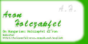 aron holczapfel business card